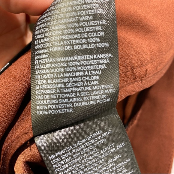 H&M burnt orange high waisted pants NWT - Picture 6 of 6